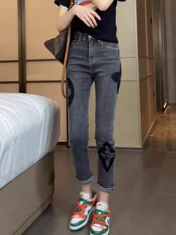 New in early summer! [yuan color] design sense Vintage aging jeans 0272# LSW
