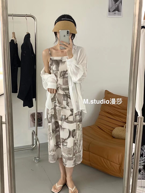 [MSTUDIO MANSA] Korean solid color loose texture shirt y6373# ll