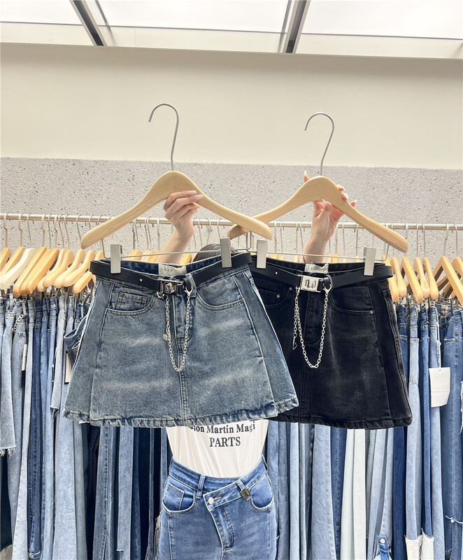 goods in stock! New in early summer! [wlsx1 # waist skirt with chain style