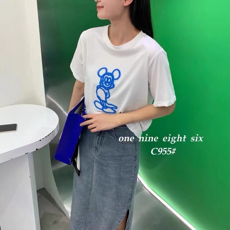 [as Aishan] stereo Mickey Pullover short sleeve T-shirt 9991# WTT