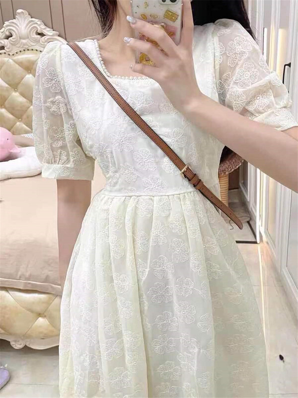 [Xiangli] little woman jacquard embroidery dress 8505# PCZ