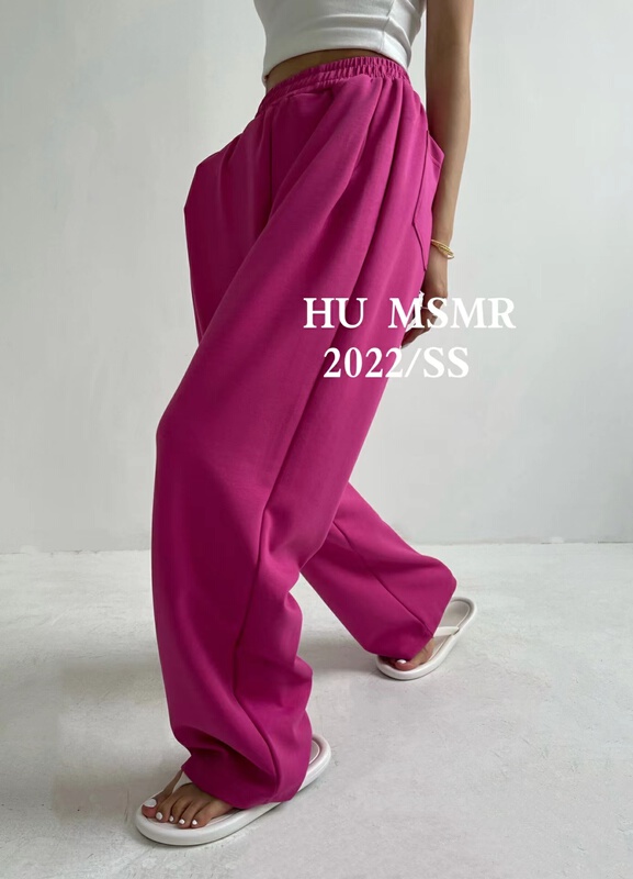 New year in early spring! [Hu] elastic waist clean color casual pants 6301\zyh