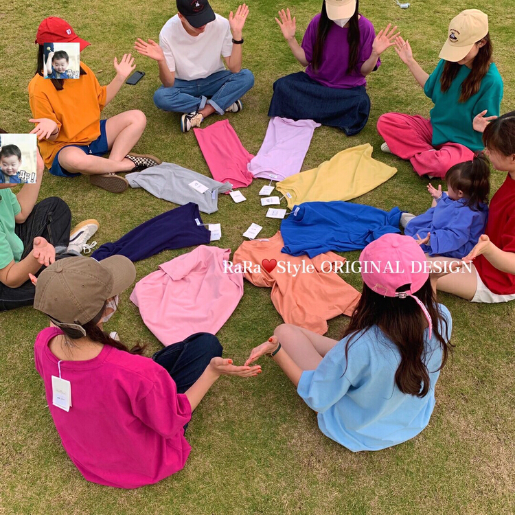 New year in early spring! [rara] clean round neck versatile short sleeve T-shirt 19023# LSL