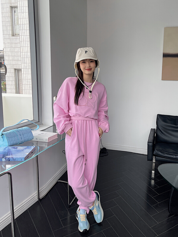 [DS] Hanfeng gentle sweater + elastic waist and leggings casual pants set 51789# XYJ