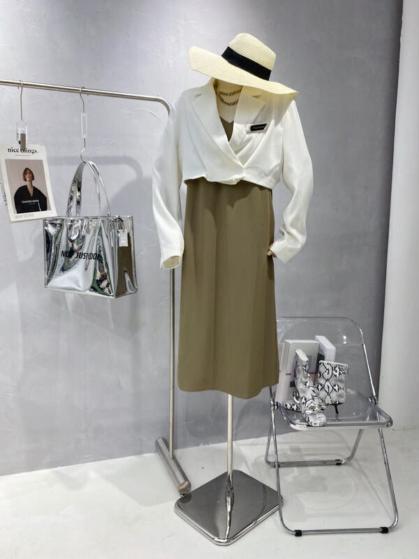 Cxdhh / new in early spring! [white] Korean simple clean color suit ys1-xc9-w-10533# WPL