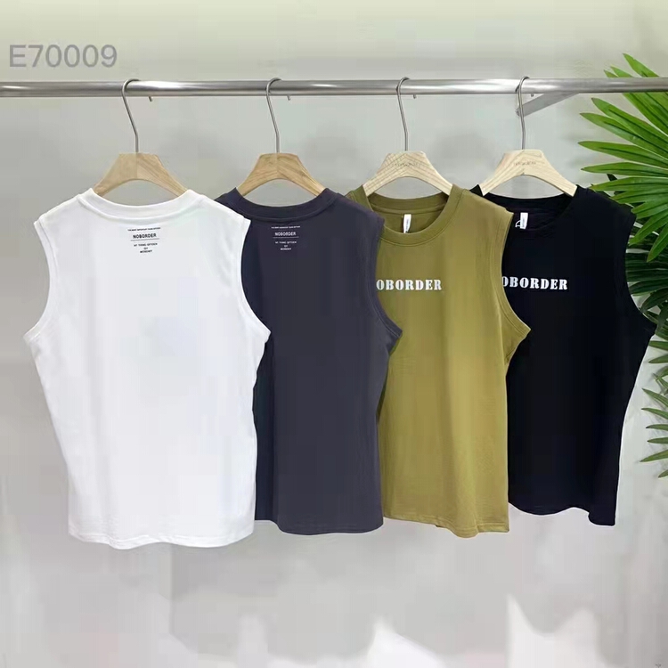 goods in stock! New year in early spring! [Yeji] round neck letter printed vest e7009# ZZL