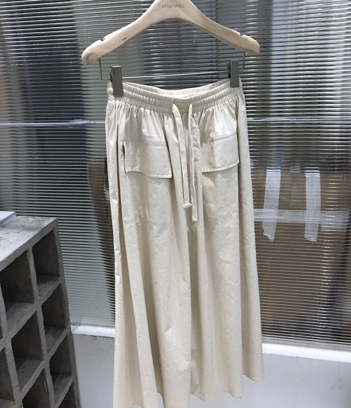 [Abra] versatile double pocket mid length skirt 89050# XJ