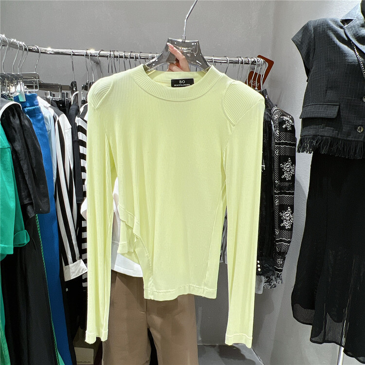 [B-O] irregularly slim long sleeve T-shirt 79049# XYJ