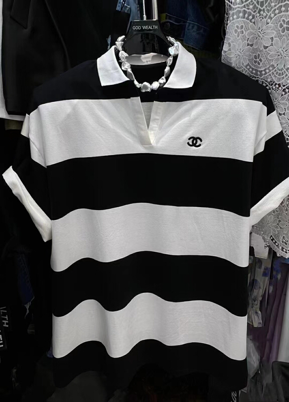 In early summer! [TZM] loose casual horizontal polo shirt 2807\lsw