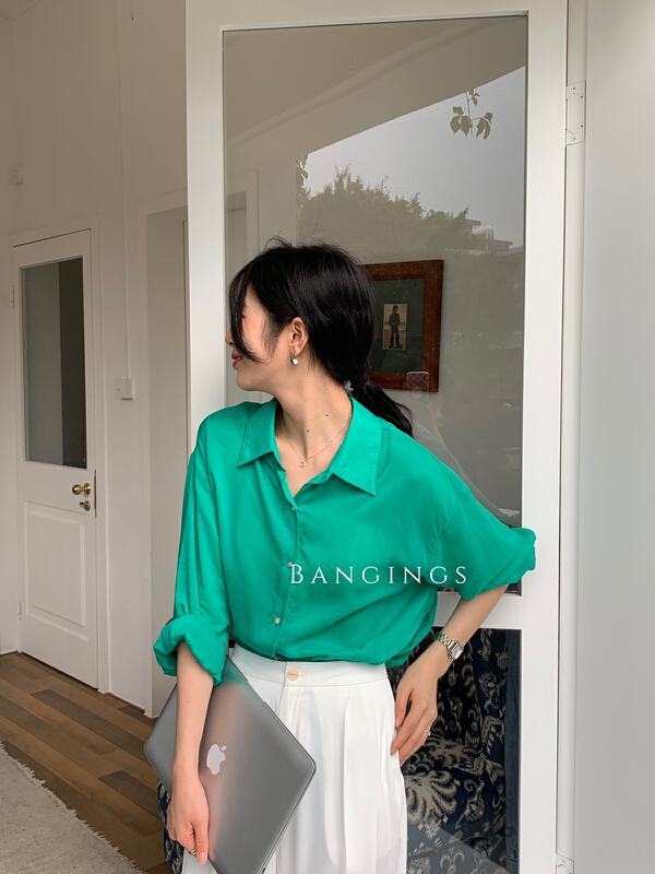[bangings] single breasted fashion versatile shirt 0237# CLS