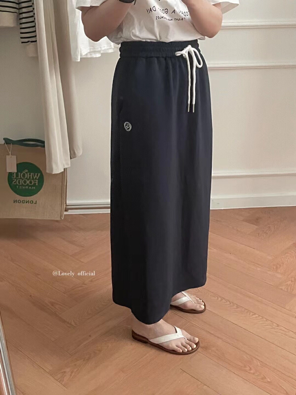 goods in stock! New in early summer! [love] casual back split embroidery skirt z0805# HBx