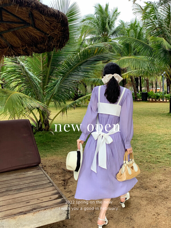 New year in early spring! [new open] versatile strap Vest + simple dress two piece suit jz22059# zxl