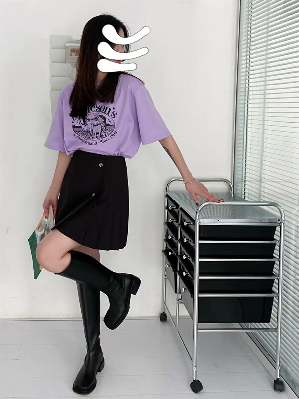 New year in early spring! [wink. U] casual lamb short sleeve T-shirt 8823# XJ