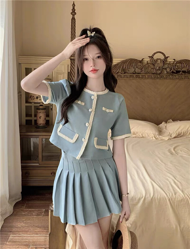 [Huaxi] xiaoxiangfeng fashion short coat + slim skirt suit 9065# PCZ