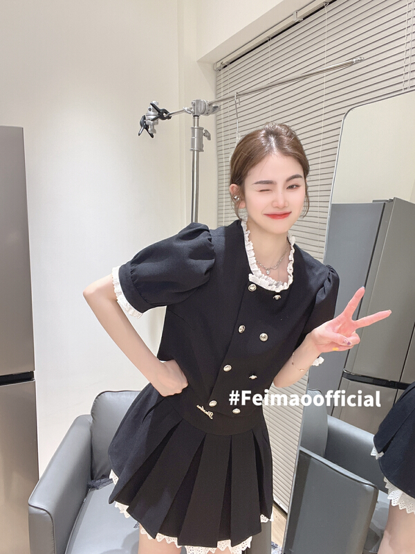 [Feimao (Yimao)] fashion blouse + age reducing skirt two piece suit ym-7562# LSL