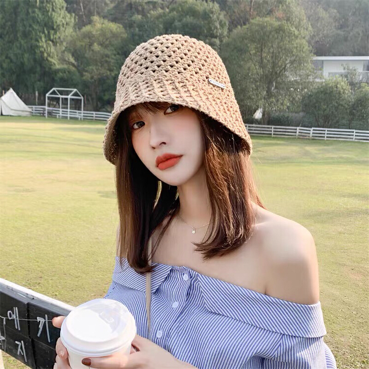 [aestheticism hat industry] Korean woven fisherman hat 2972# LSL