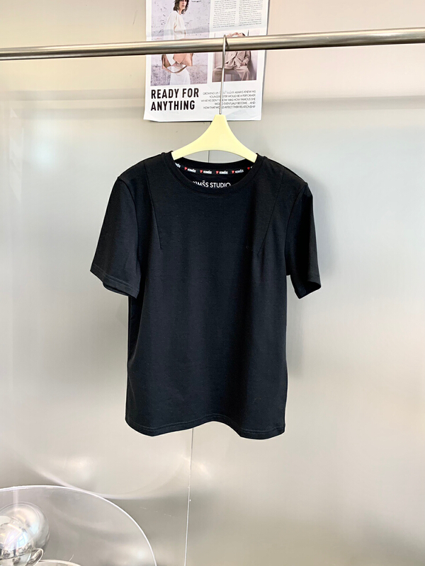 【NANCY】字母簡約百搭短袖T恤  q6059#  WPL