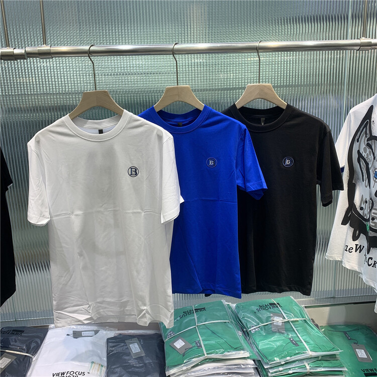New in early summer! [1974] crew neck lettered embroidery short sleeve T-shirt a803# ZZL