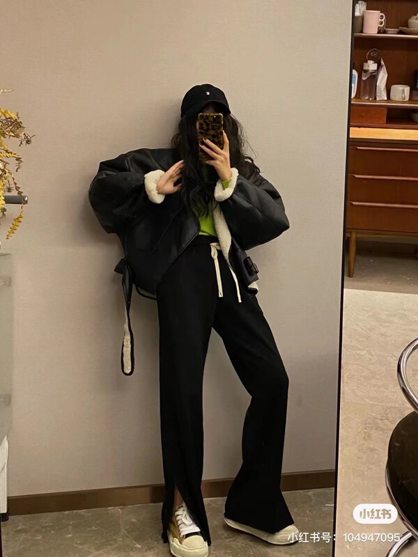 goods in stock! Early winter NEW! [modern 197] Korean wide leg pure color casual pants 5133a# zyh