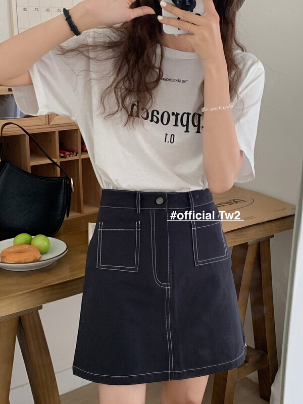 New year in early spring! [TW2] Korean casual and versatile letter printed short sleeve T-shirt 3057# HBx