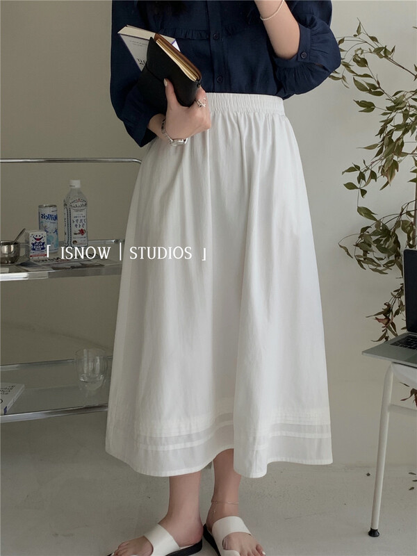 New in early summer! [I snow] Korean style clean version, slim and versatile skirt 232263# WPL