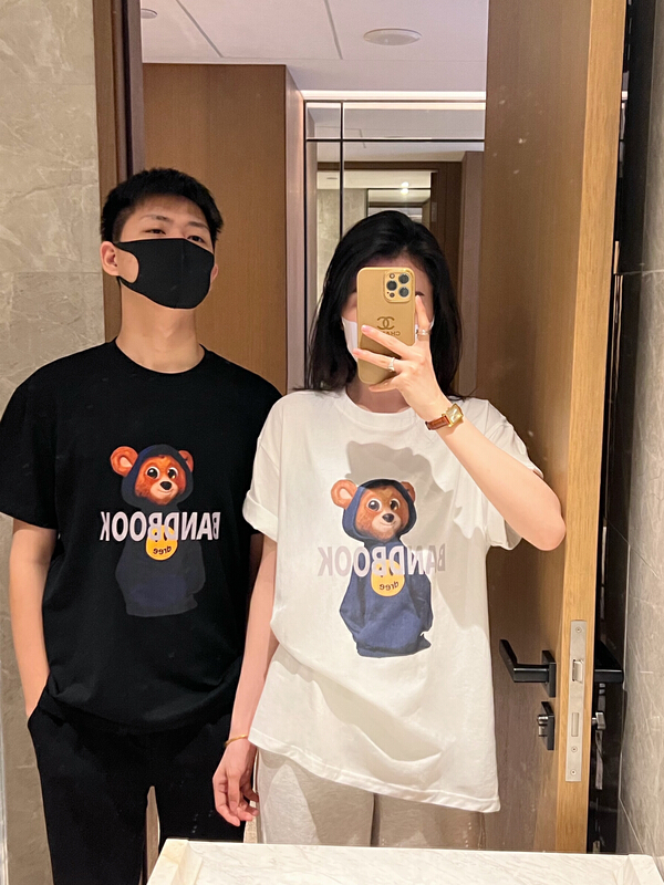 New in early summer! [ing] Korean loose cartoon printed short sleeve T-shirt 5864# ZZL