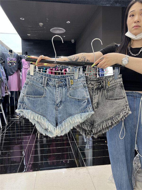 [Zia] slim, comfortable and versatile denim shorts 75052# hyy