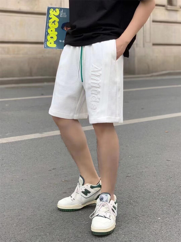 New in early summer! [standing for a long time hot] lace up letters versatile casual shorts 8556# ZZL