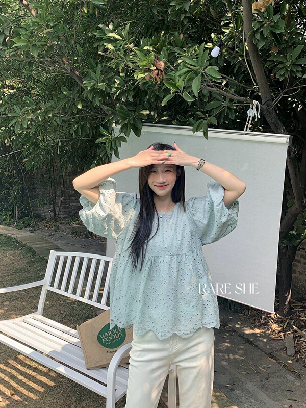 早春上新！【RARE SHE】韓版圓領百搭小衫  5170#  LSW