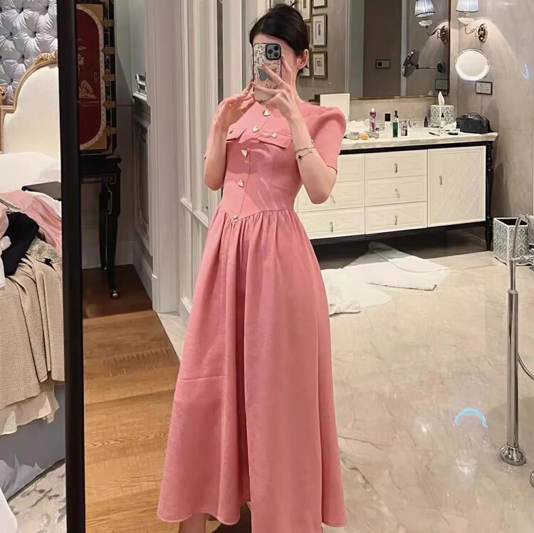 [Yingying new clothes] bubble sleeves, small fragrance, slim waist, dress 7216# Cl