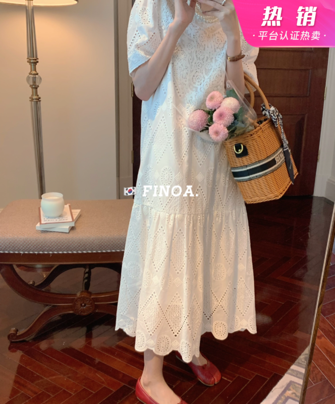 [finoa] temperament Korean Ladies' versatile dress 10508# CLS