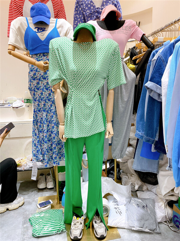 [sevenforershop] split fashion slim casual pants 65465# ozq