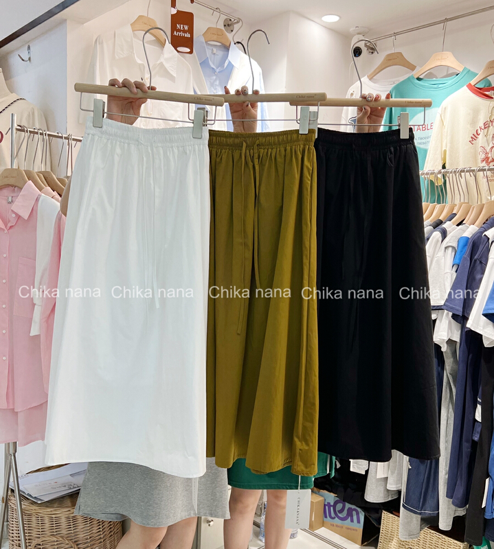 【YI JIA YI】韓版高腰顯瘦傘裙半身裙  8802#  CQW