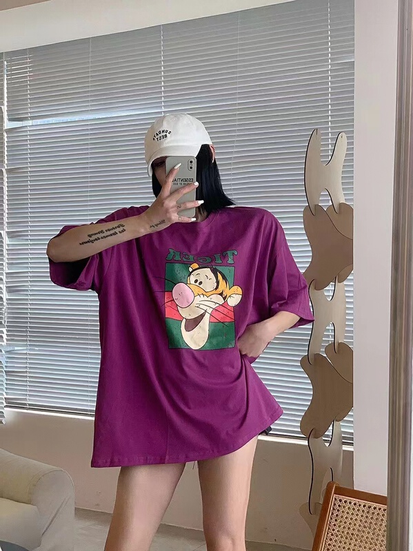 New in early summer! [al] cartoon printed Korean Short Sleeve T-shirt ys1-012# ozq