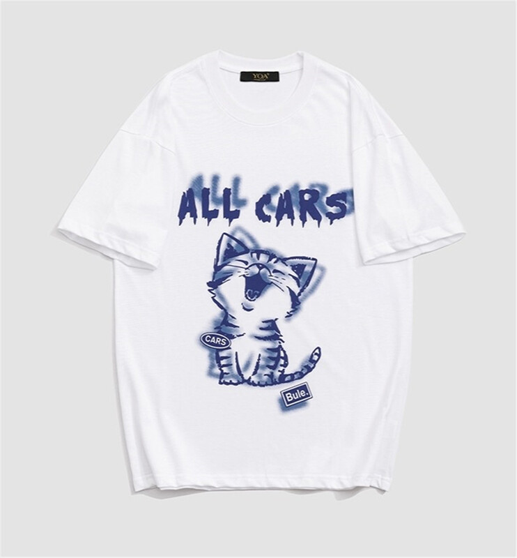 New in early summer! [DDV] personalized foam pattern loose short sleeve T-shirt 7729# ZZL