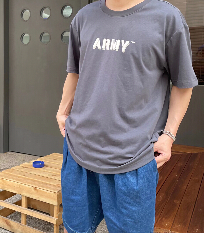 [Han style] cotton comfortable and versatile Casual Short Sleeve T-Shirt 725 0# ZZL
