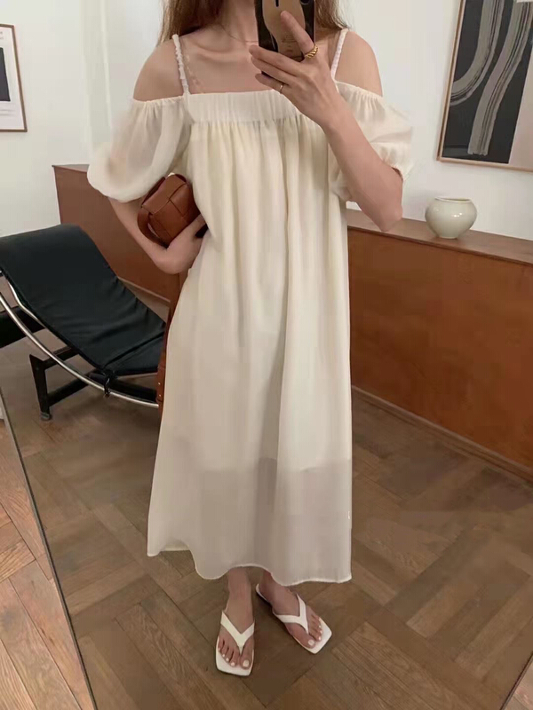 New in early summer! [hi] Korean Xianqi suspender loose dress 5203# hjy