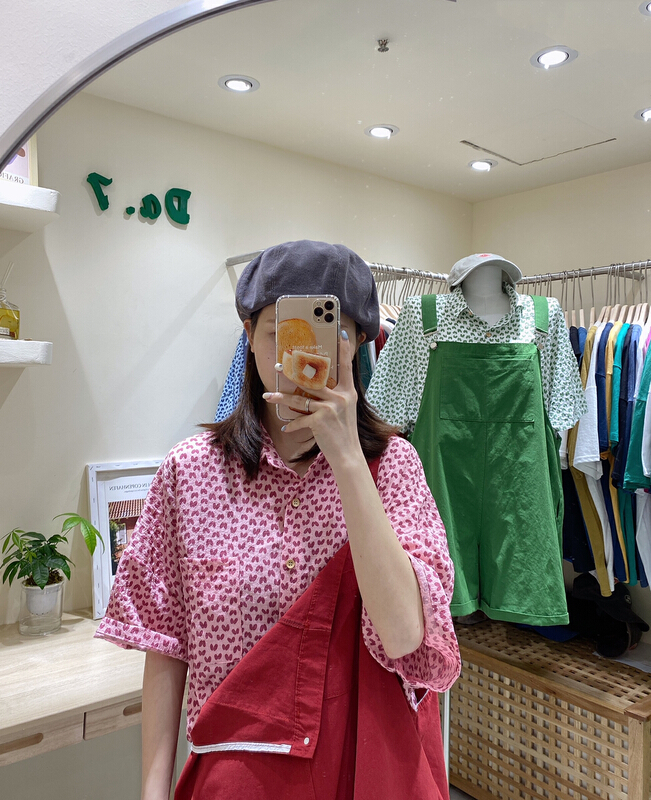 New in early summer! [da. 7] Korean loose love shirt (sold separately) 2551-1# LSL