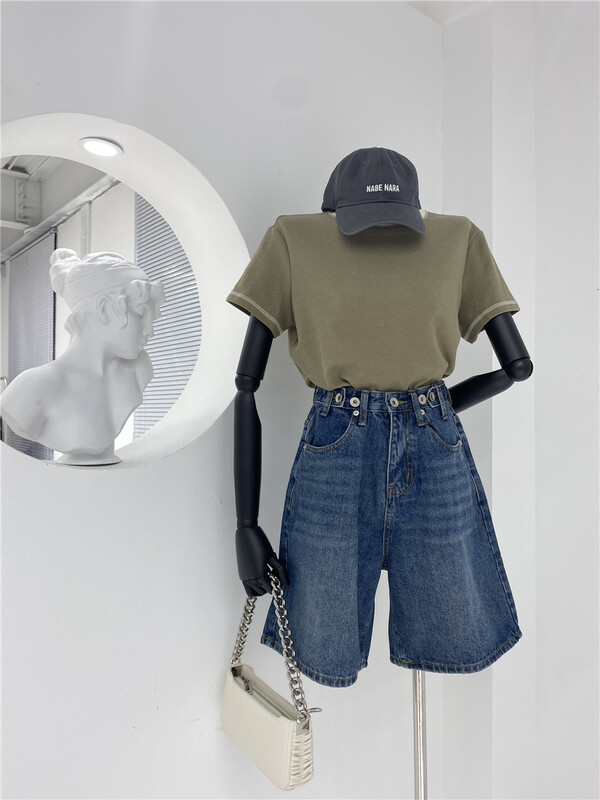 goods in stock! Cxdhh / new in early spring! [strict selection - planting grass and trees] Korean version of pure color versatile casual shorts xc3-9k2105810706# cqw