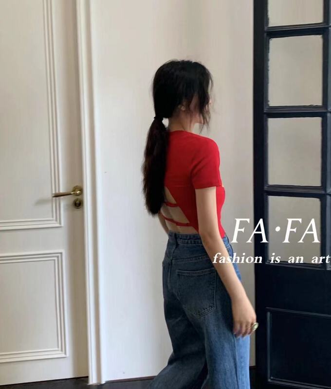 [Fafa] Mickey print slim fit short sleeve T-shirt 18001# zxl