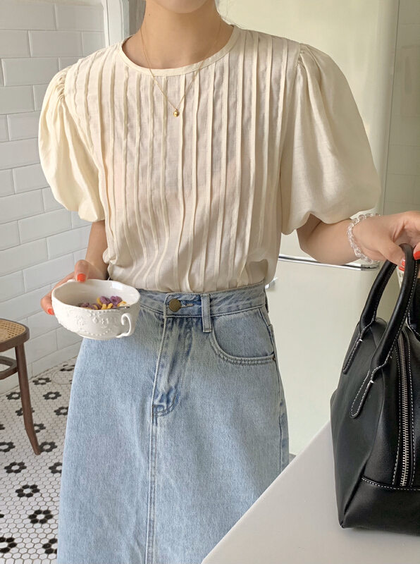 [ul-2] Korean Tencel loose shirt 6157# JJ