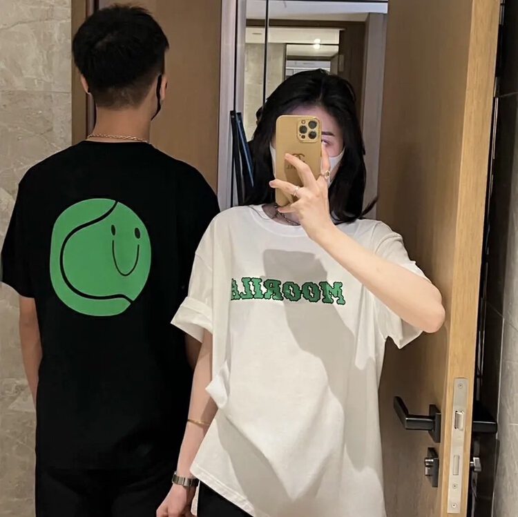 現貨!早春上新!【ING】寬鬆後背大笑臉短袖T恤  3147#  ZZL