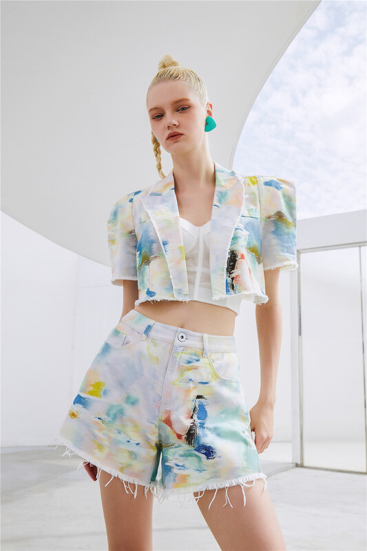 【KUNSWEAR】扎染潮流時尚休閒短褲  89152#  XYJ
