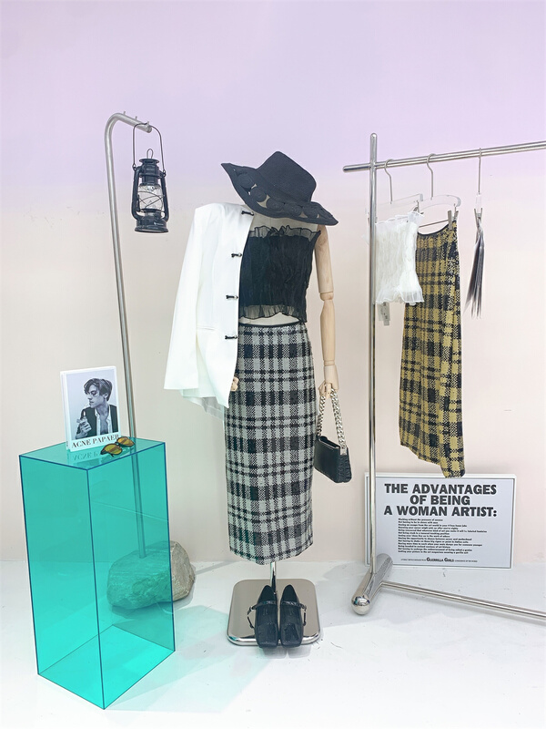 Cxdhh / new in early spring! [strict selection - planting grass and growing trees] checkered straight tube British style skirt ys1-xc15-63003# ozq