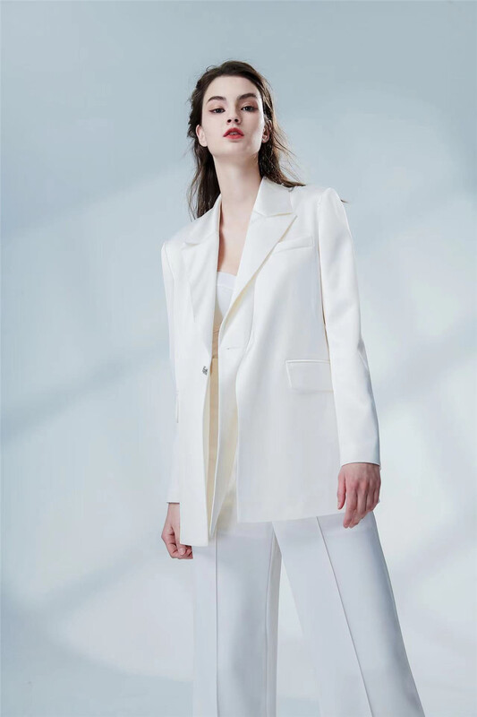 New year in early spring! [kunswear] Korean fashion one button medium length suit (suit only) 97007# WPL