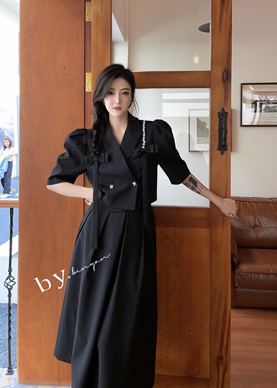 New year in early spring! [benyan] niche Nail Drill short suit + loose skirt suit 9803# zxx