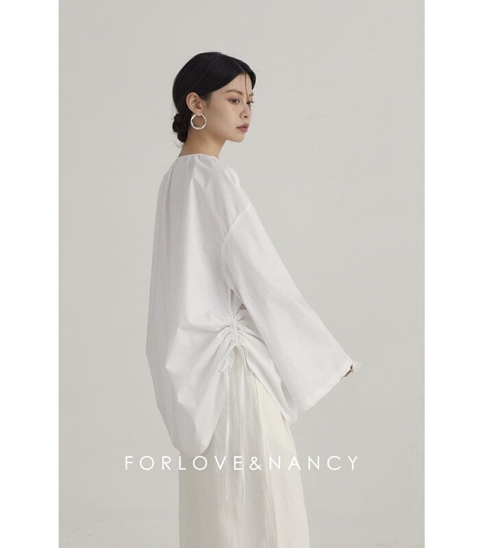Original price 107.99! New year in early spring! [FN] temperament lady Korean version comfortable fashion blouse (non detachable ribbon) na2xa4050n# cqw