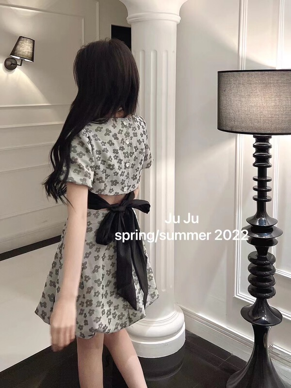 New year in early spring! [AI Shang] sweet little women's bow waist dress 33069# hjy