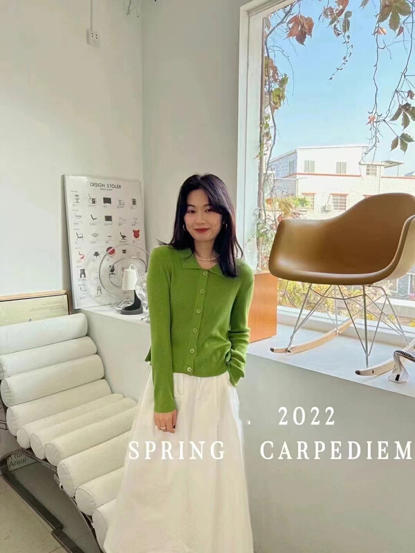 [Alibaba] Vintage French style knitted cardigan a1032# hjy