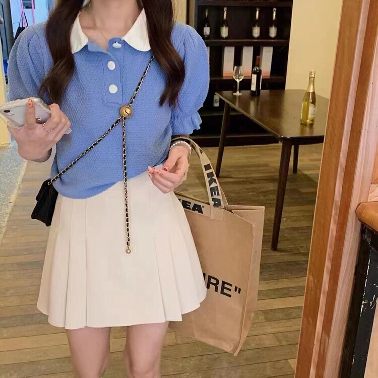 [Tongtong] high waist and thin, versatile skirt 06788# hjy